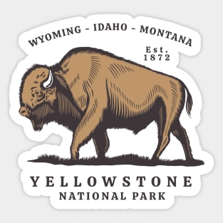 Yellowstone National Park Sticker